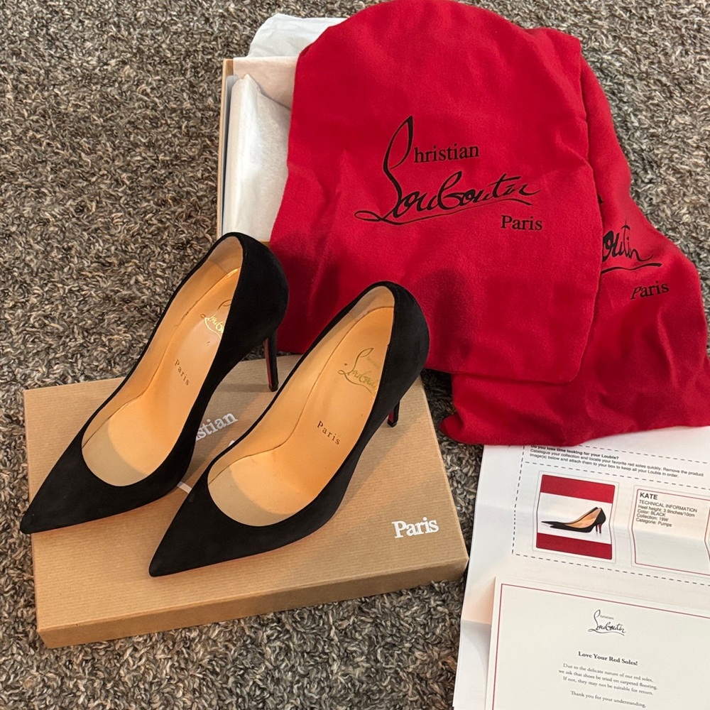 Christian Louboutin Kate Elegant Black Heels